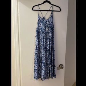 Petal and Pup blue floral maxi dress